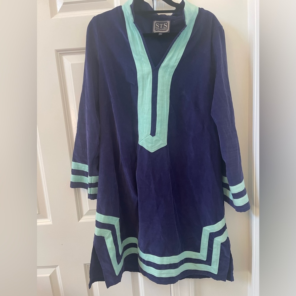Sail to Sable corduroy blue dress.Extra Large.